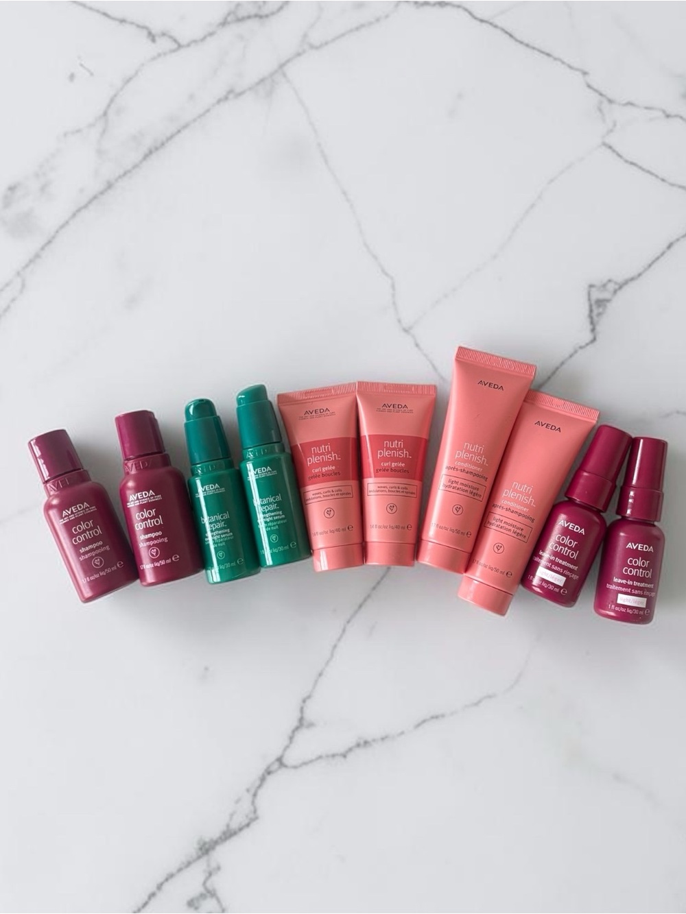 Aveda Lot of 10 Travel Size hair Products NEW